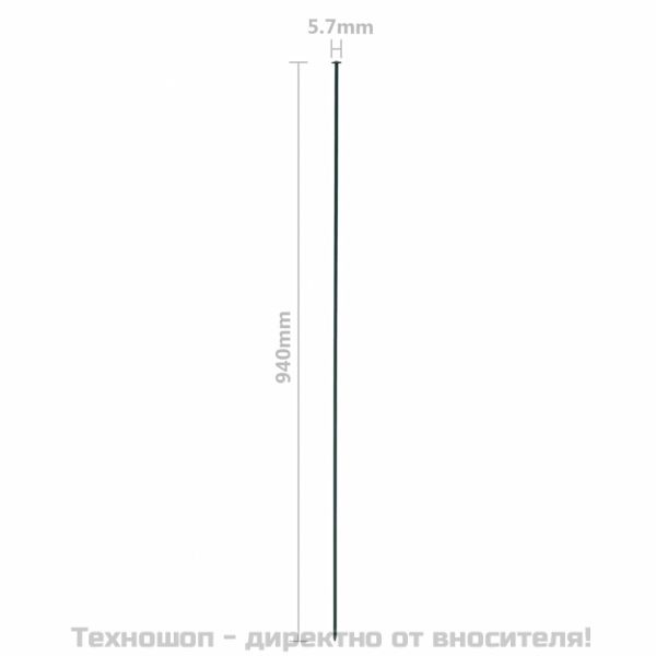 Комплект дъгообразна градинска ограда 77,5x78,5 см зелено