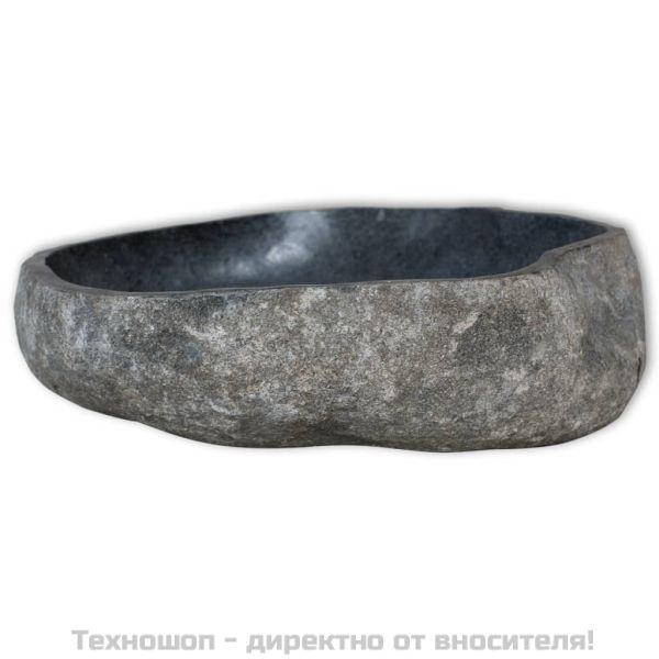 Мивка от речен камък, овална, (37-46)x(29-36) см