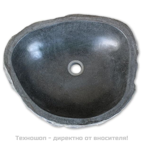 Мивка от речен камък, овална, (45-53)x(34-41) см
