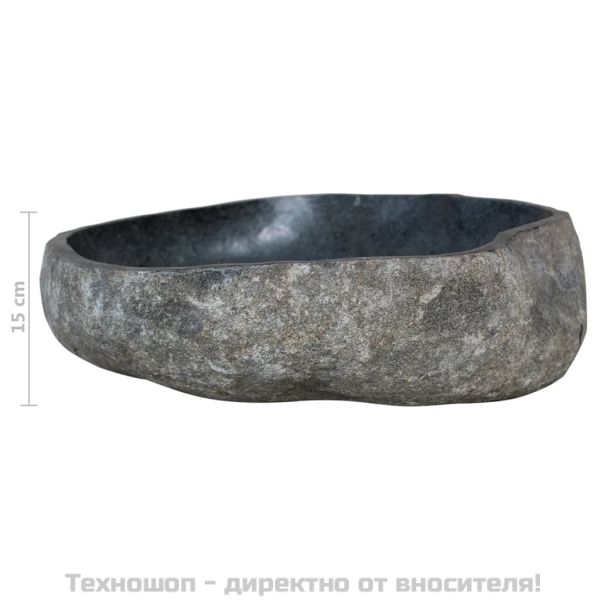 Мивка от речен камък, овална, (45-53)x(34-41) см