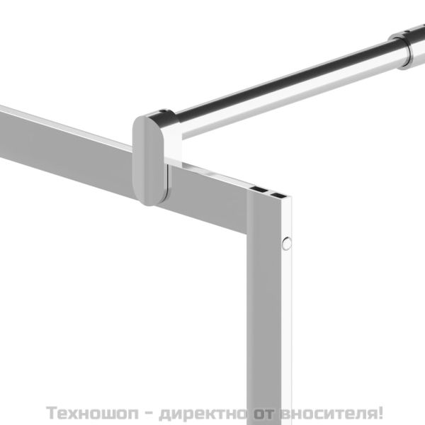 Стена за душ, ESG стъкло с дизайн на камъни, 80x195 см