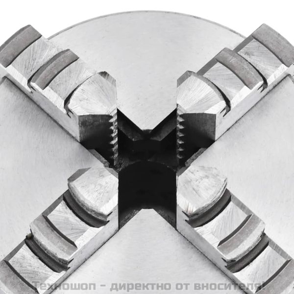 4-челюстен самоцентриращ патронник, 100 мм, стомана