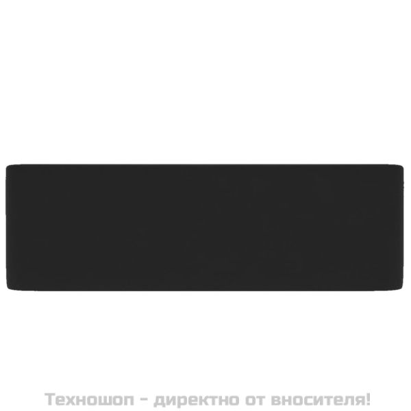 Луксозна мивка, матово черна, 41x30x12 см, керамика