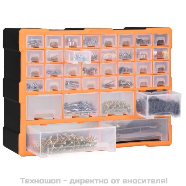 Шкаф органайзер с 38 чекмеджета, 52x16x37,5 см