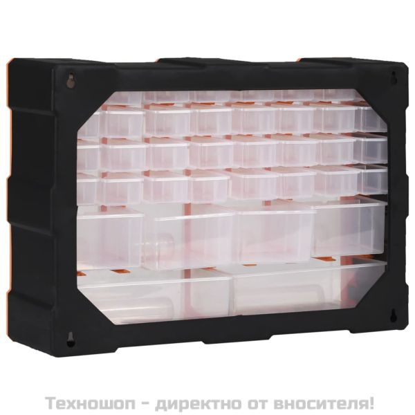 Шкаф органайзер с 38 чекмеджета, 52x16x37,5 см