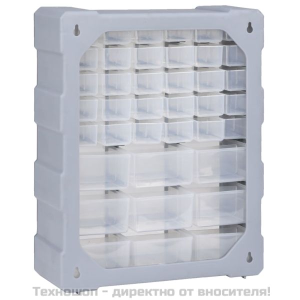 Шкаф органайзер с 39 чекмеджета, 38x16x47 см