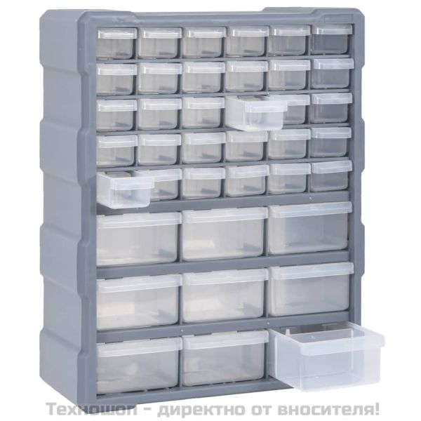 Шкаф органайзер с 39 чекмеджета, 38x16x47 см