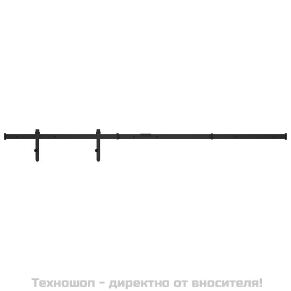 Комплект за мини плъзгаща врата за шкаф, стомана, 200 см