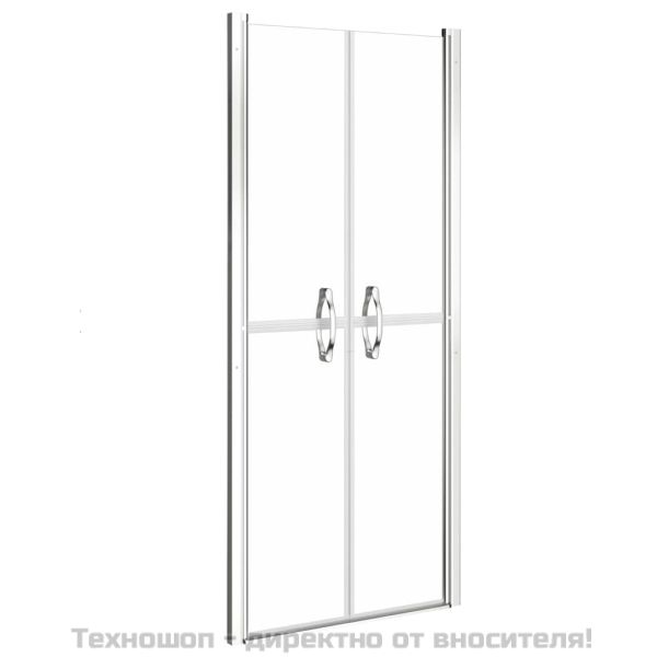 Врата за душ, прозрачно ESG стъкло, 91x190 см