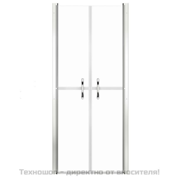 Врата за душ, прозрачно ESG стъкло, 91x190 см