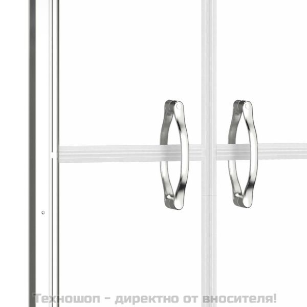 Врата за душ, прозрачно ESG стъкло, 91x190 см
