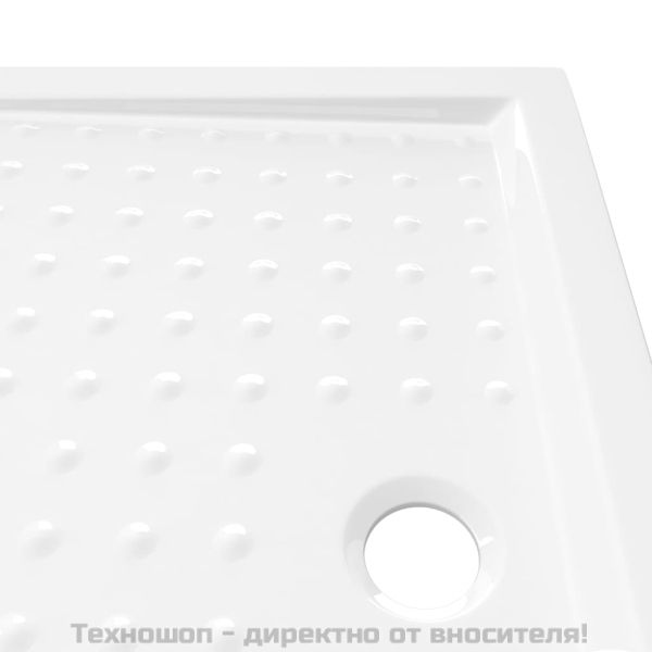 Душ корито с точки, бяло, 90x70x4 см, ABS