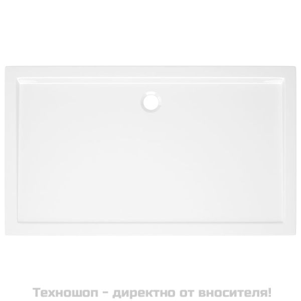 Правоъгълно ABS душ корито, бяло, 70x120 см