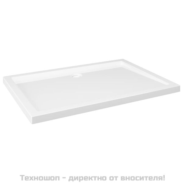 Правоъгълно ABS душ корито, бяло, 70x100 см