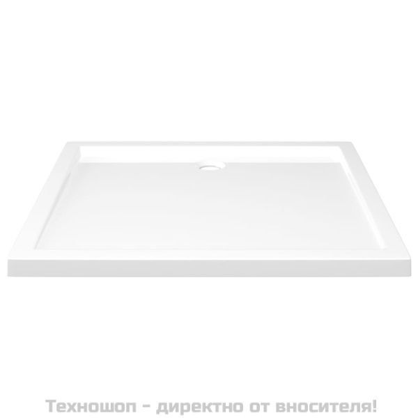 Правоъгълно ABS душ корито, бяло, 80x90 см