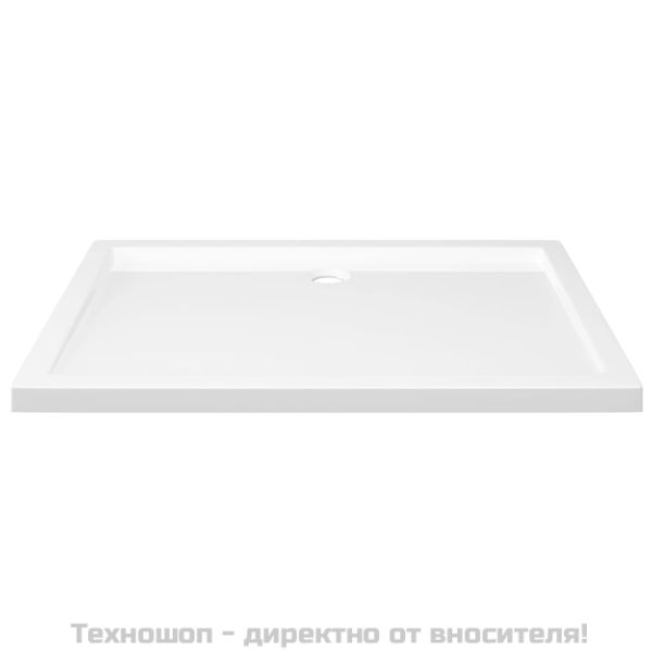Правоъгълно ABS душ корито, бяло, 80x110 см