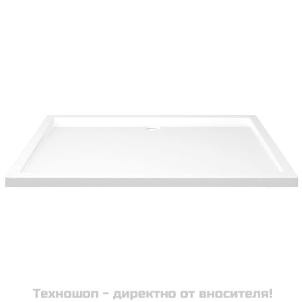 Правоъгълно ABS душ корито, бяло, 80x120 см