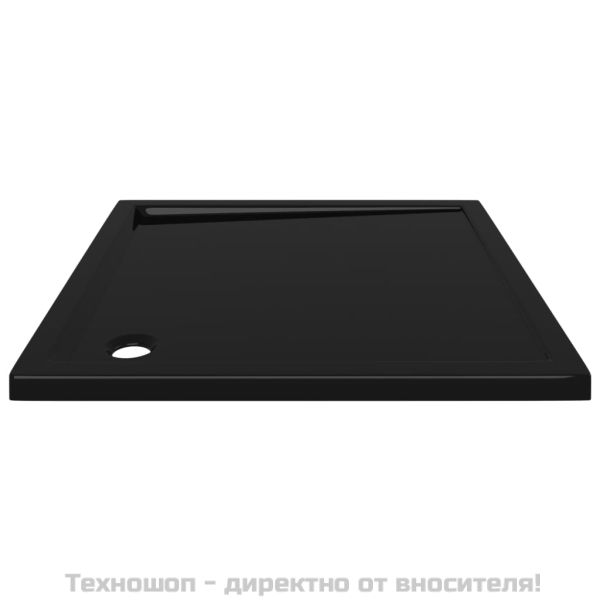 Квадратно ABS душ корито, черно, 90x90 см
