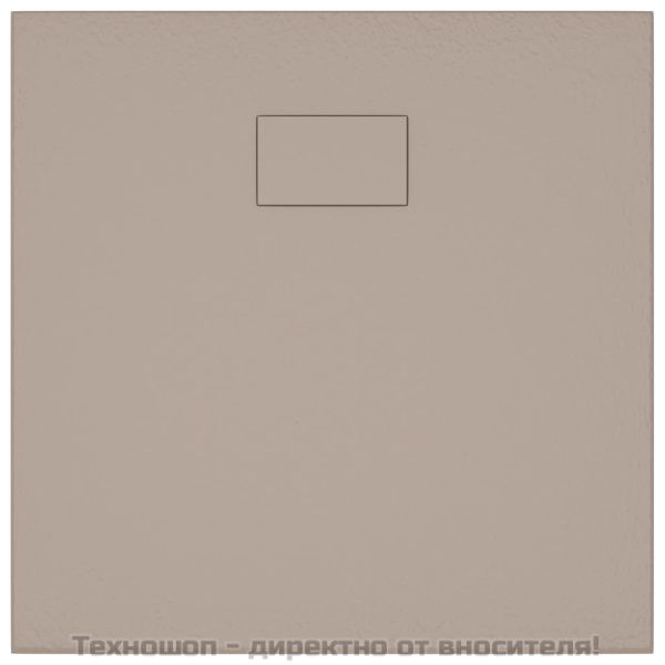 Душ корито, SMC, кафяво, 80x80 см