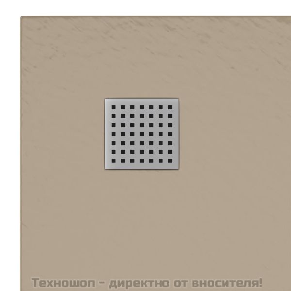 Душ корито, SMC, кафяво, 90x90 см