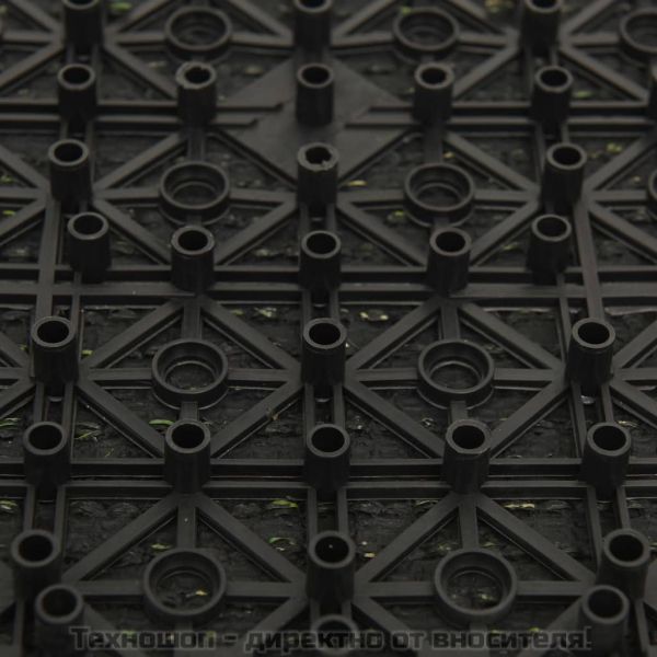 Плочки изкуствена трева, 22 бр, зелени, 30x30 см