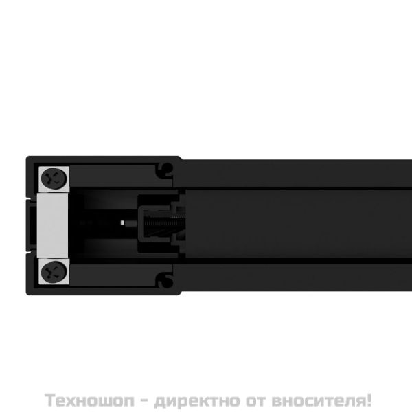 Плъзгаща се врата алуминий и ESG стъкло 102,5x205 см черна