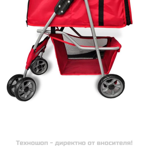 Кучешка количка, червена