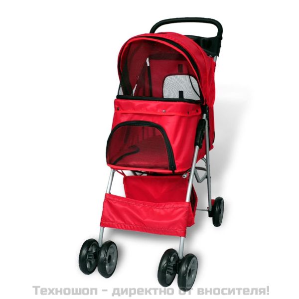 Кучешка количка, червена