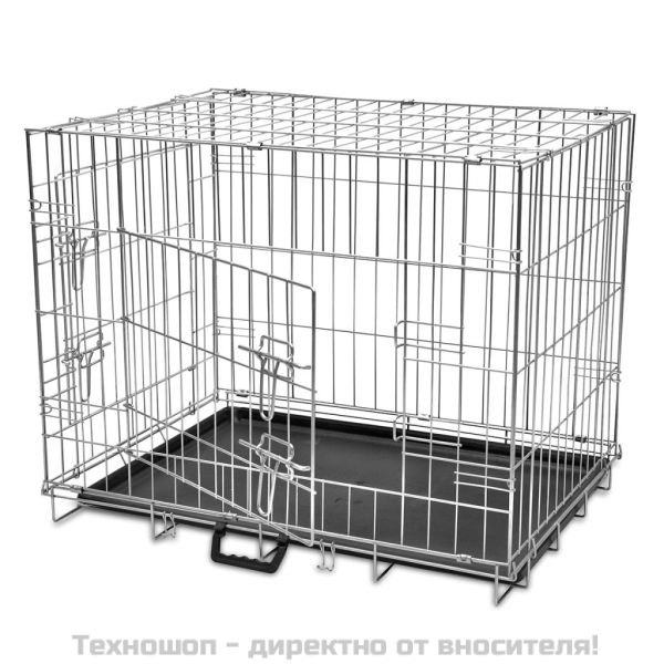 Сгъваема метална кучешка клетка, размер М