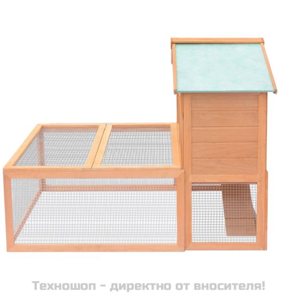 Външна клетка за зайци и дребни животни, дървена