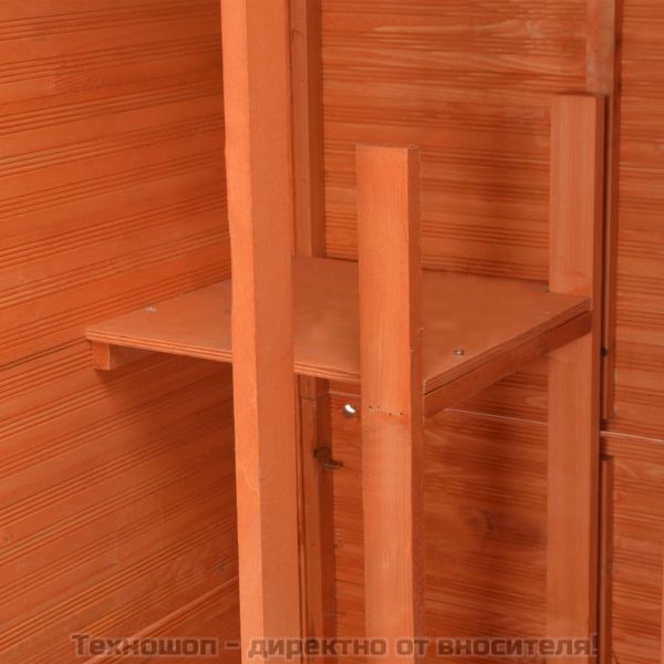 Градински шкаф за съхранение, 71x60x213 см, дърво