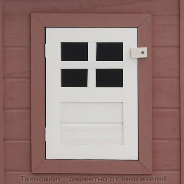 Кокошарник за открито с 1 отделение за яйца, кафяв, дървен