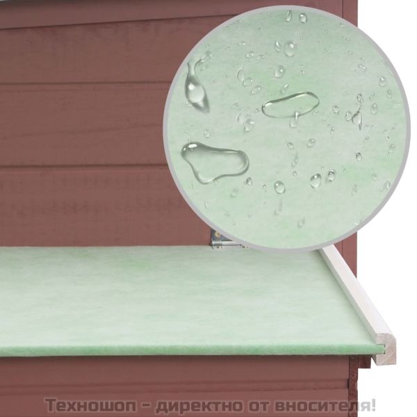 Кокошарник за открито с 1 отделение за яйца, кафяв, дървен