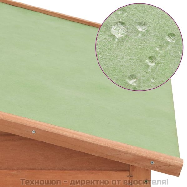 Птичарник с места за гнездене, масивен чам