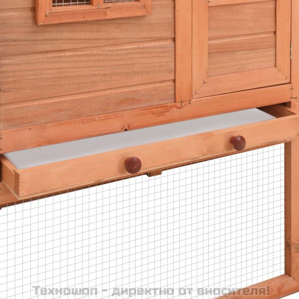 Птичарник с места за гнездене, масивен чам