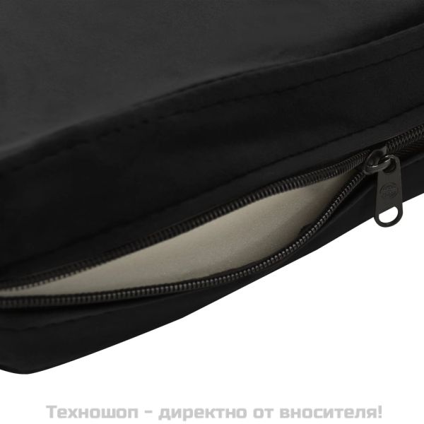 Кучешки диван, черен, 72x45x30 см, плюш