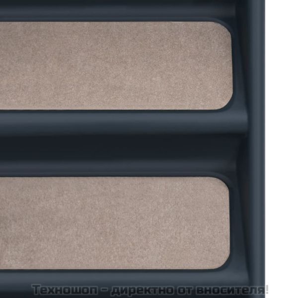 Сгъваема кучешка стълба с 4 стъпала, тъмносива