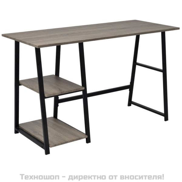 Бюро с 2 рафта, сиво и дъб