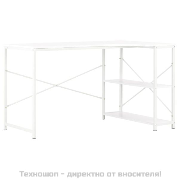 Компютърно бюро, бяло, 120x72x70 см