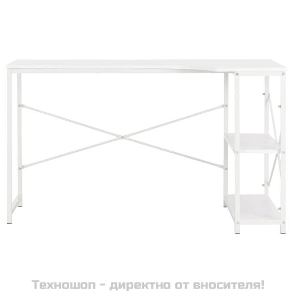 Компютърно бюро, бяло, 120x72x70 см