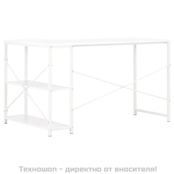 Компютърно бюро, бяло, 120x72x70 см