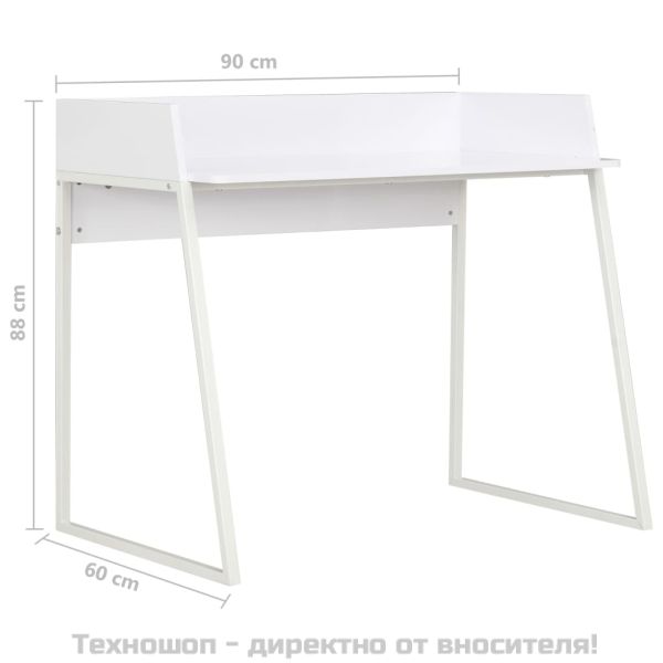 Бюро, бяло, 90x60x88 см