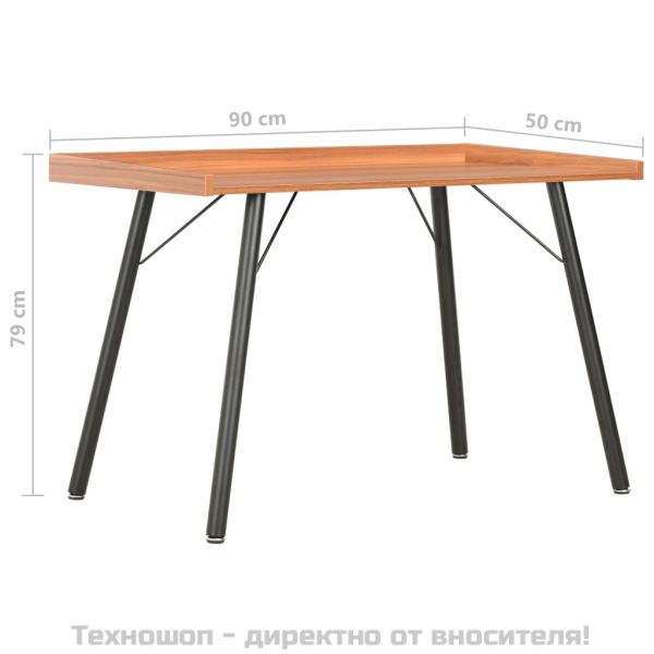 Бюро, кафяво, 90x50x79 см