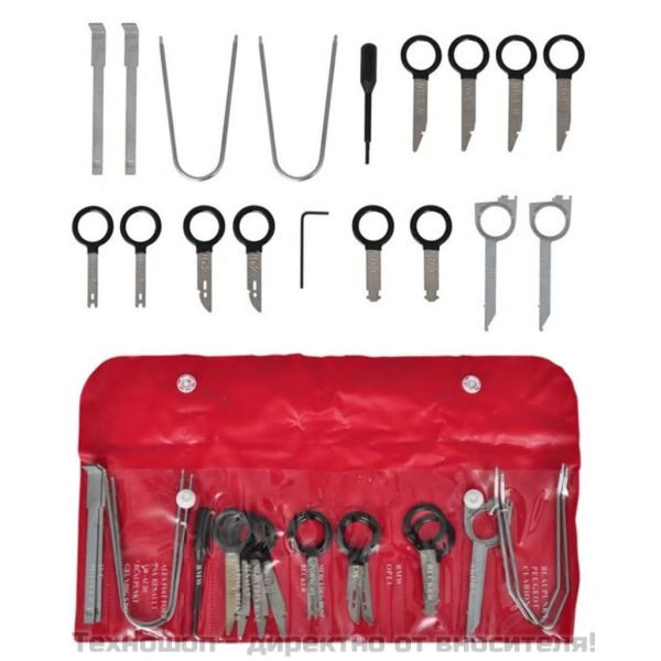 Комплект от 20 инструмента за сваляне на радио/стерео