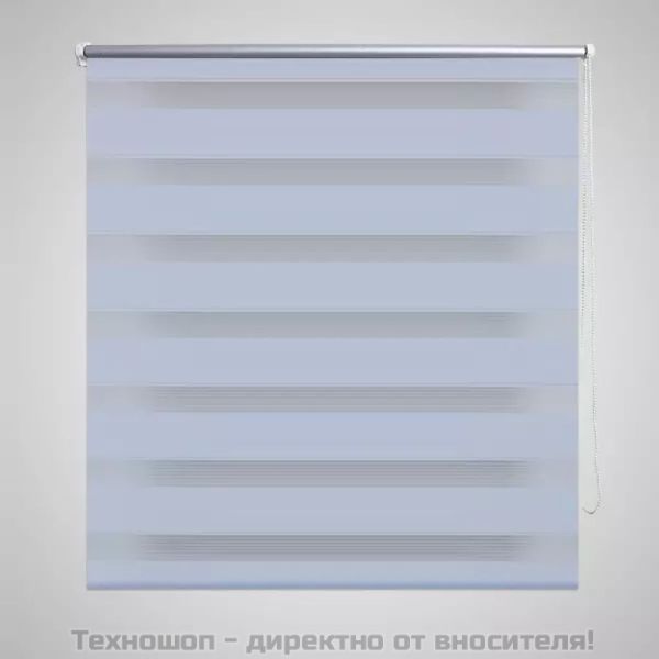 Зебра щора 60,9x120 см Ширина на плат 56,7 см бяла