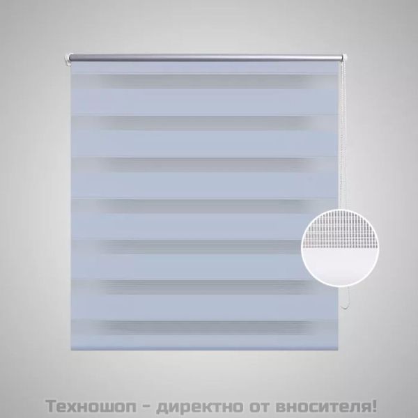 Зебра щора 60,9x120 см Ширина на плат 56,7 см бяла