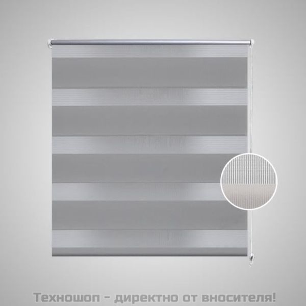 Зебра щора 100,9x175 см Ширина на плат 96,7 см сива