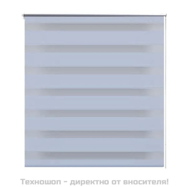 Зебра щора 140,9x175 см Ширина на плат 136,7 см бяла