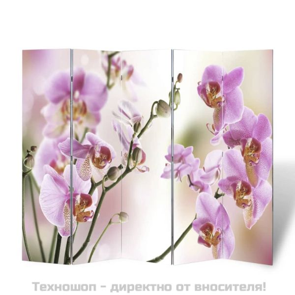 Сгъваем параван за стая, 200x170 см, цвете