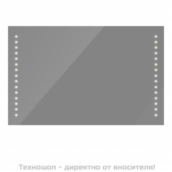 Стенно огледало за баня със LED светлини, 100 x 60 см (Д х В)